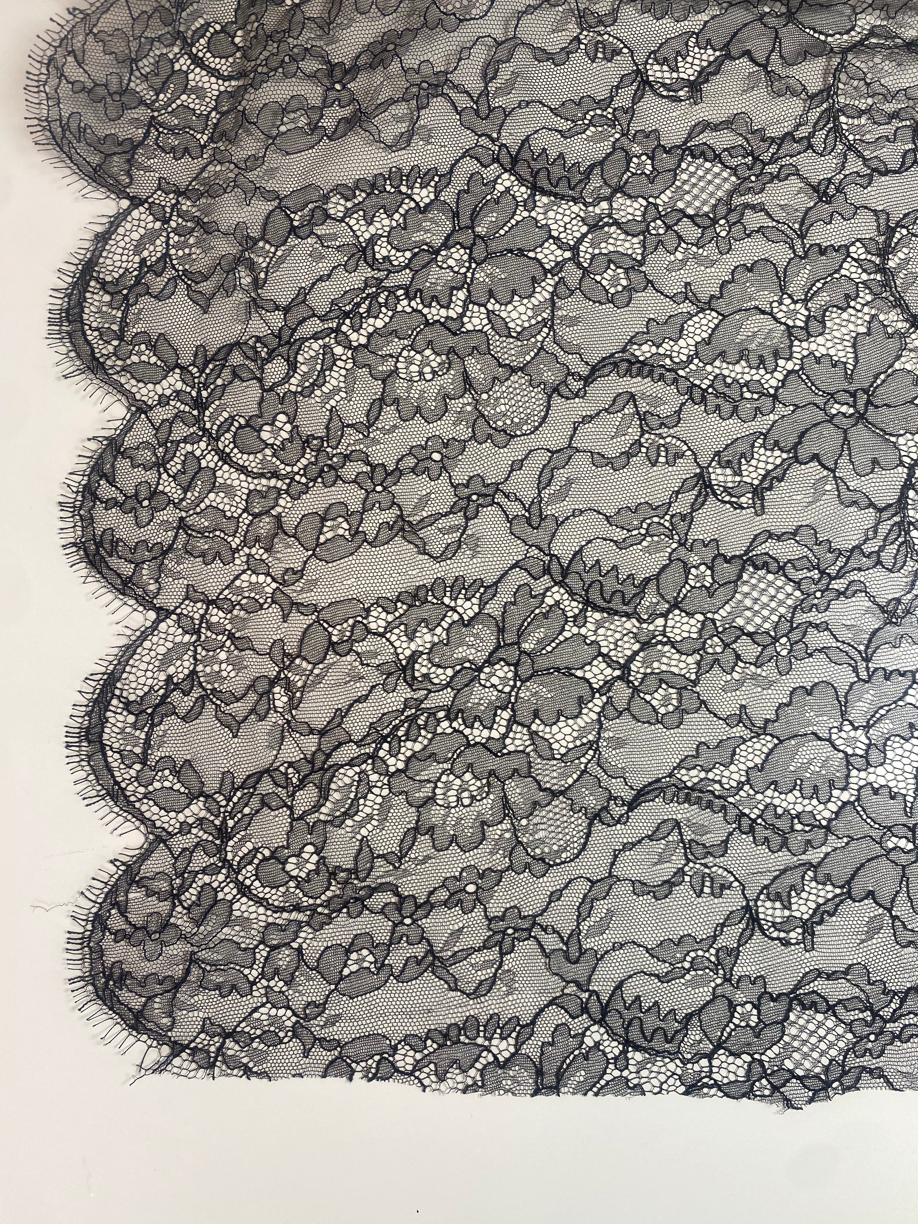 077LC. Viscose-Polyamid Lace. 25g/m2.
