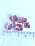 6229P. Pure Crystal hearts. 10.3x10mm. Pink.