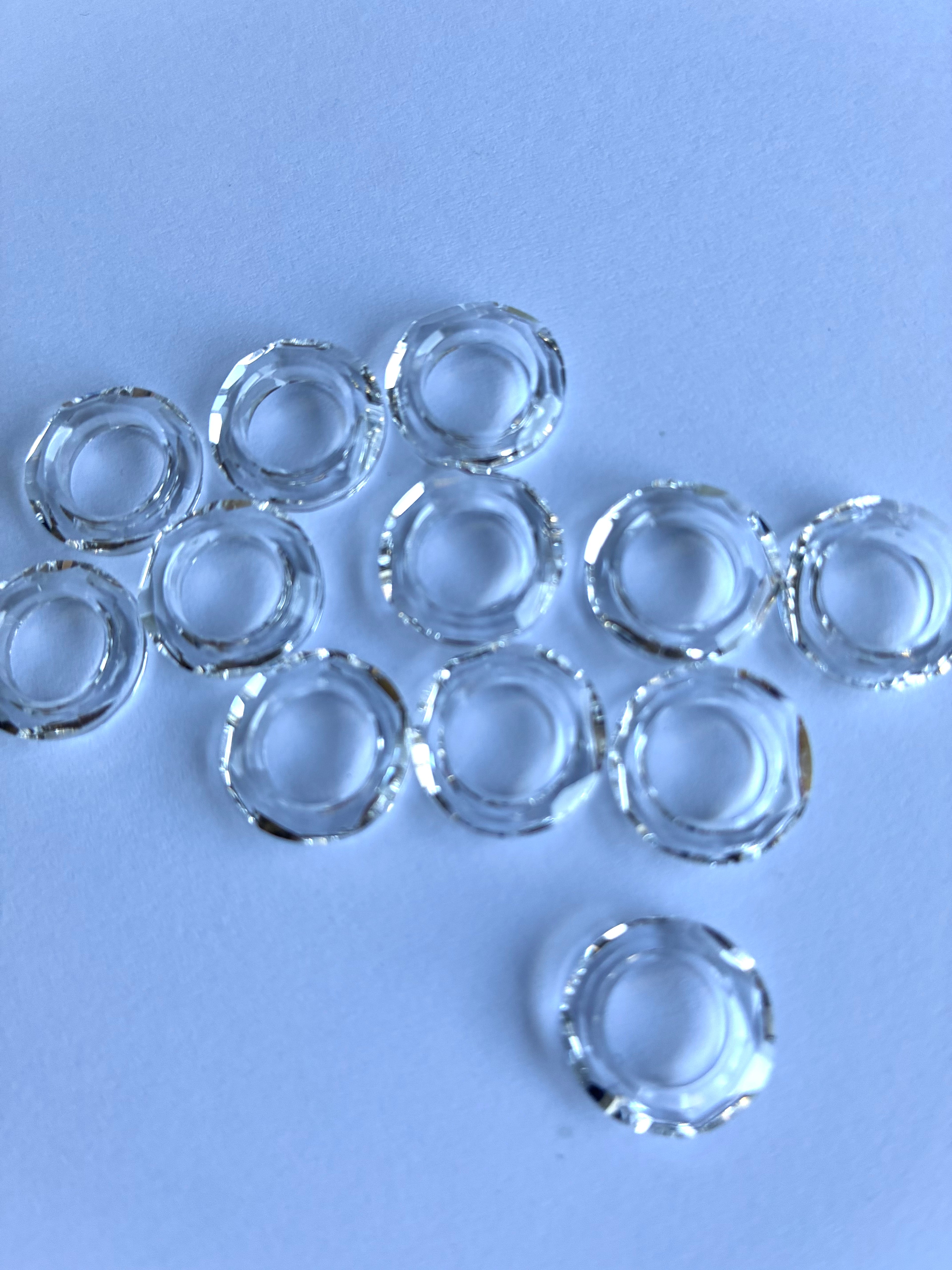 41391. Pure Crystal ring. 14 mm. Clear