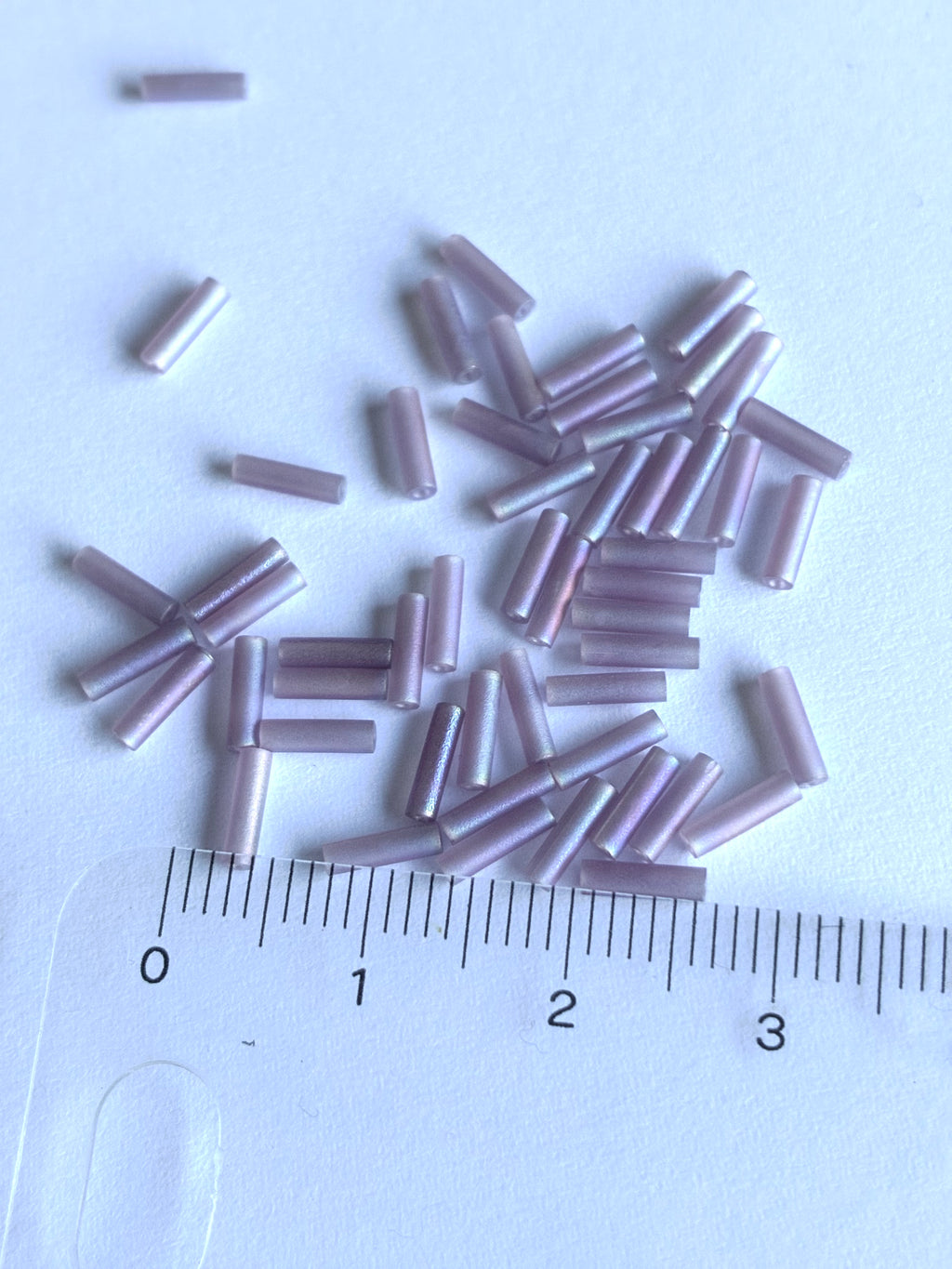 BMT1421. Perles tubulaires en verre. 6 mm.