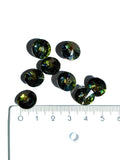 3025. Crystal round button 12 mm.