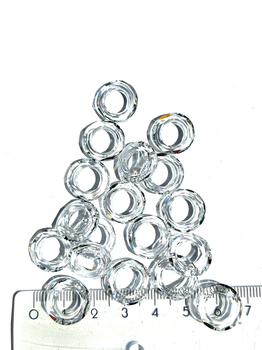 41391. Pure Crystal ring. 14 mm. Clear