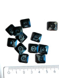 30151. Crystal square button 12mm.