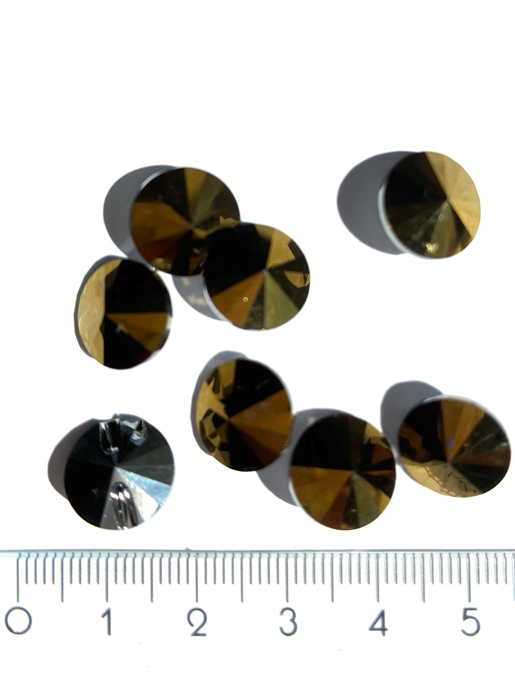 BPC30171. Bouton rond en cristal 12 mm.