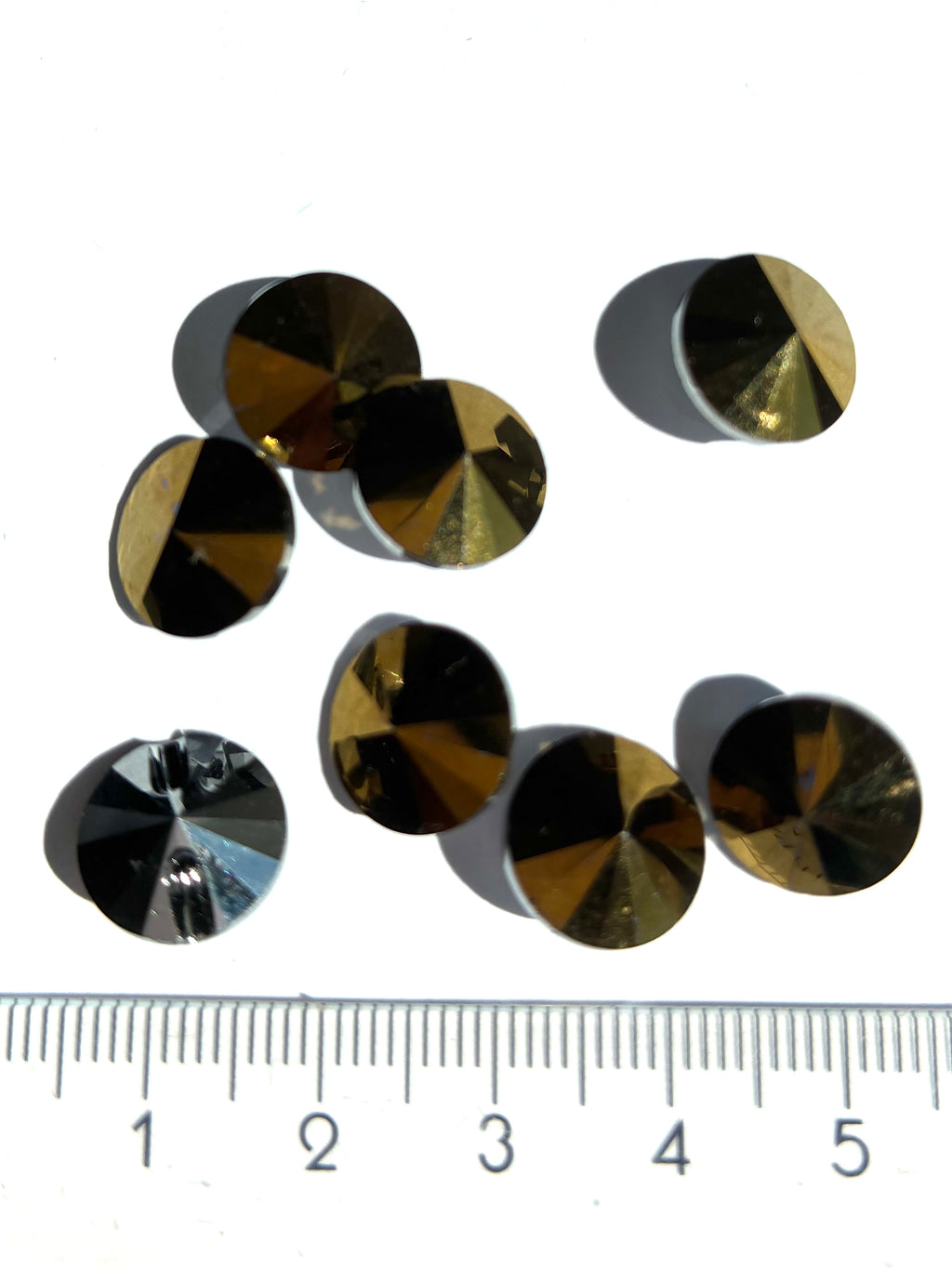 BPC30171. Bouton rond en cristal 12 mm.