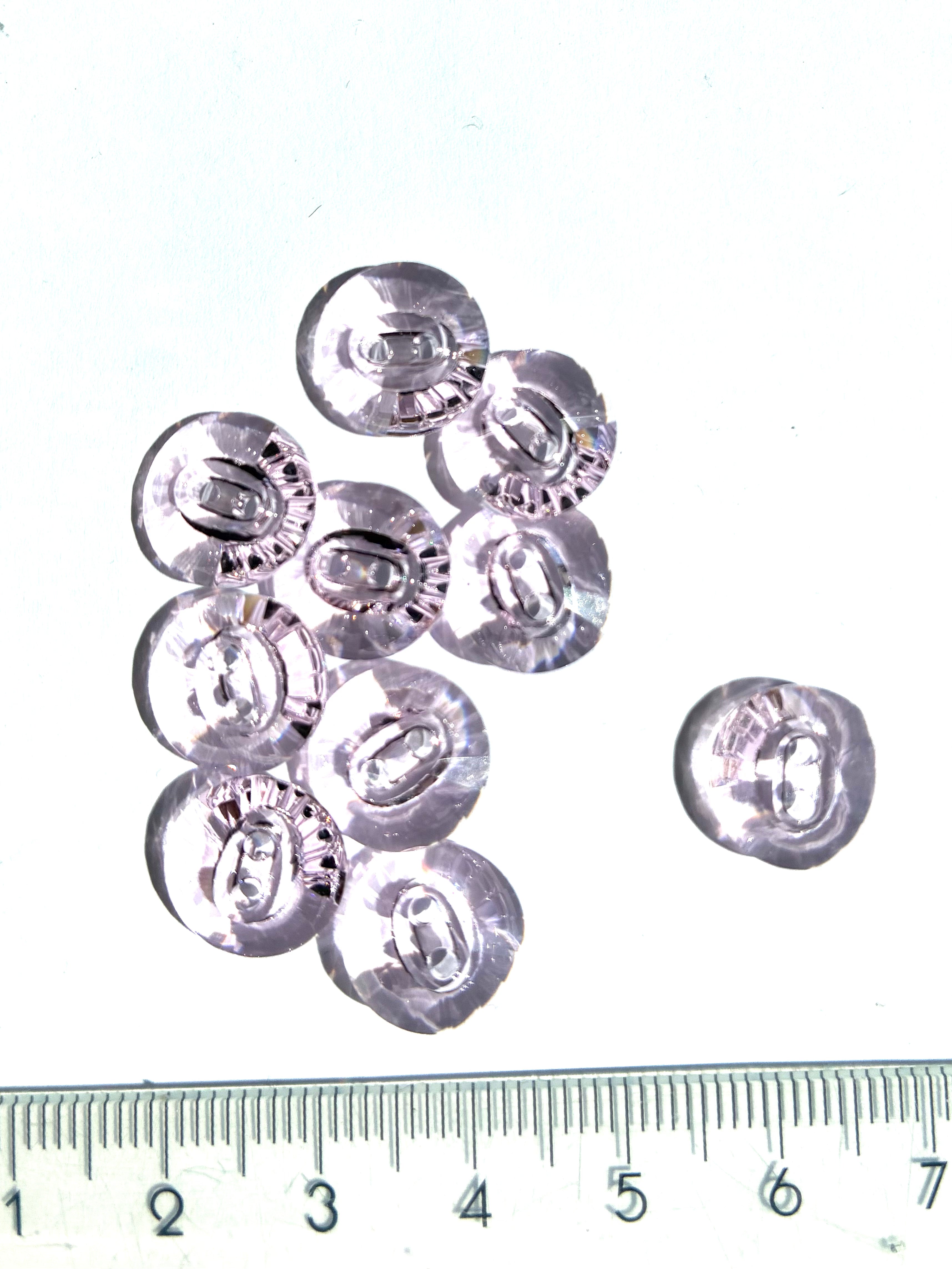 3019. Crystal round button 12 mm.