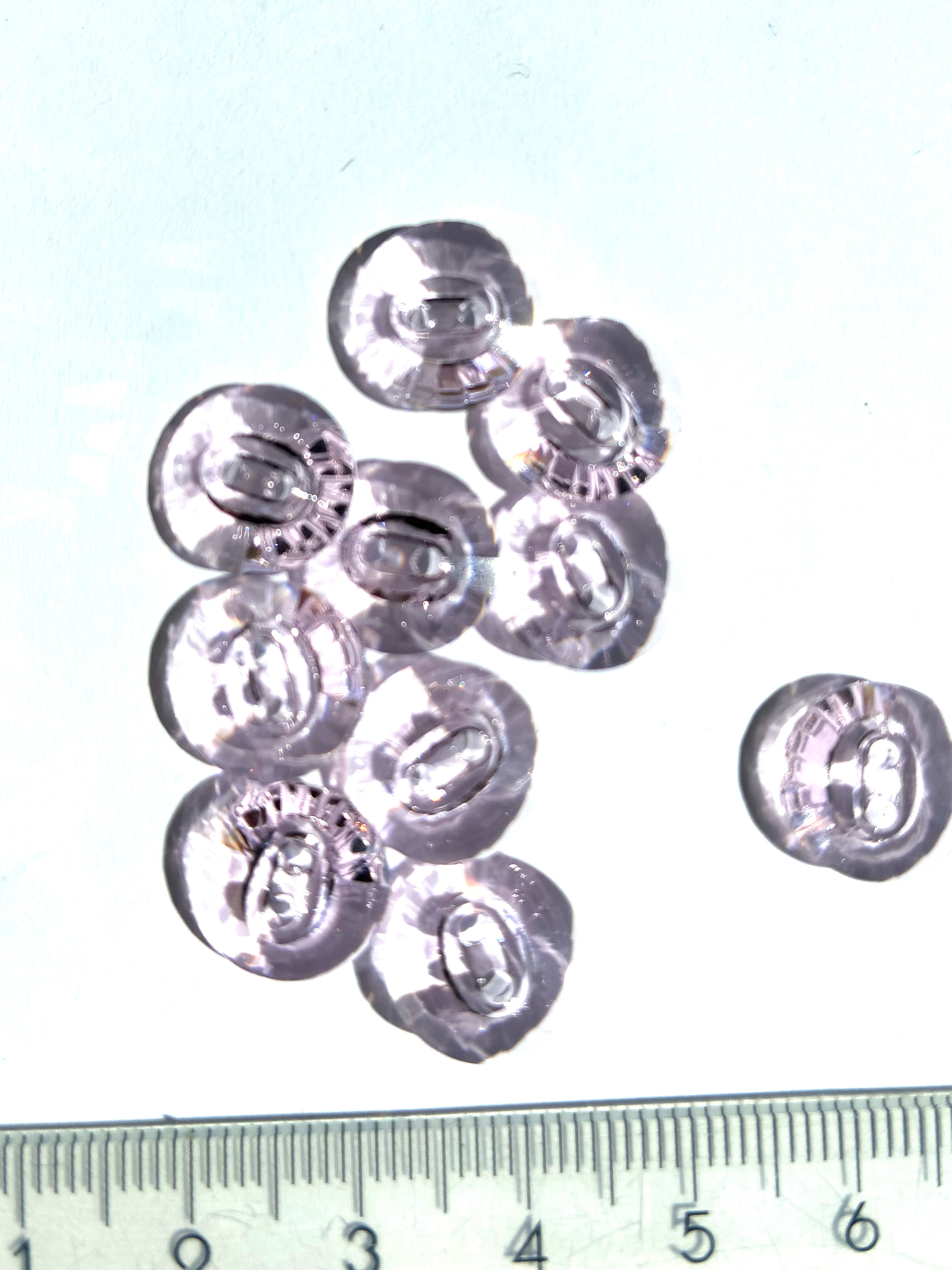 3019. Crystal round button 12 mm.