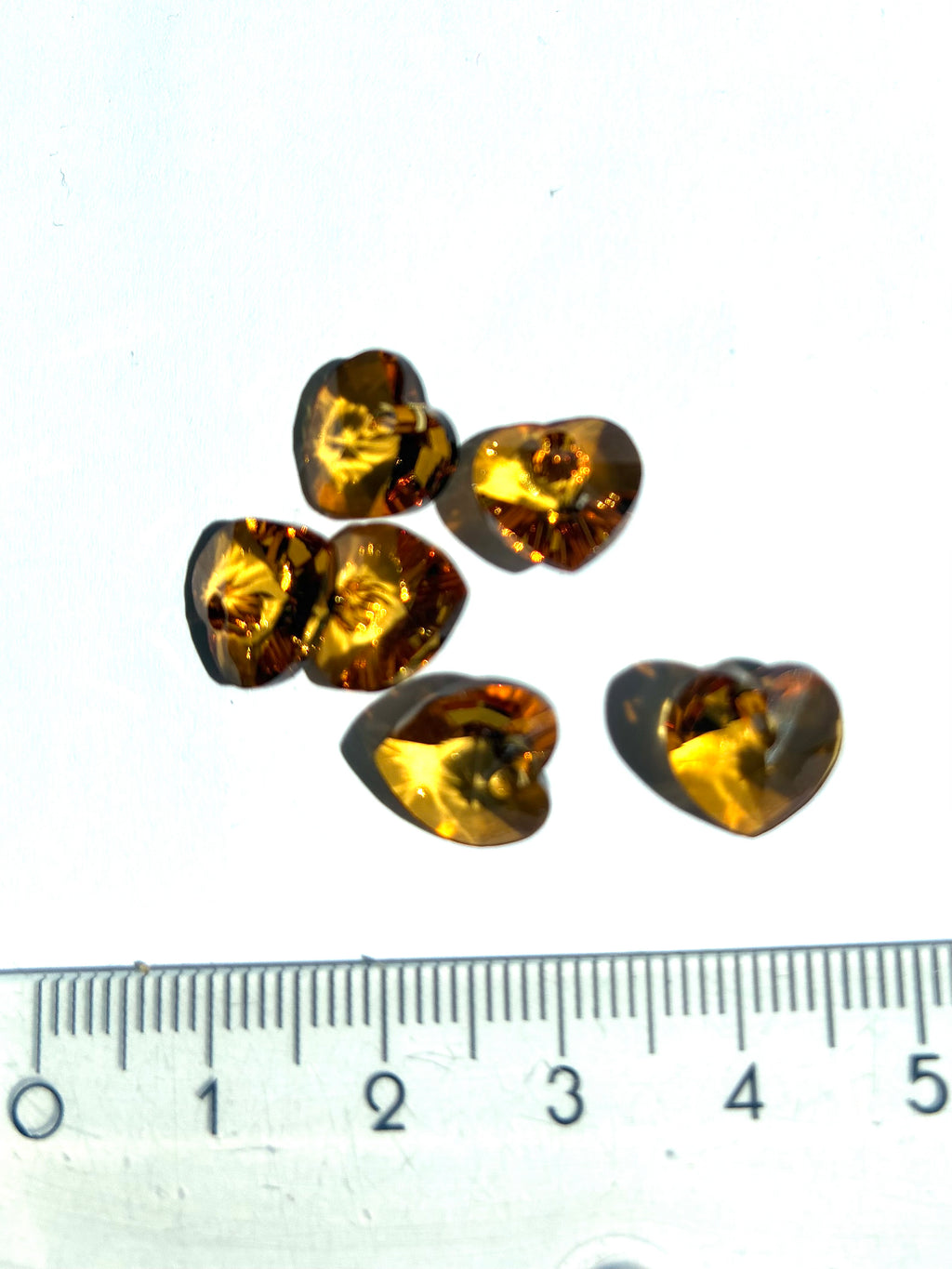 6230. Pure Crystal. Hearts. 10.3x10mm. Yellow-gold