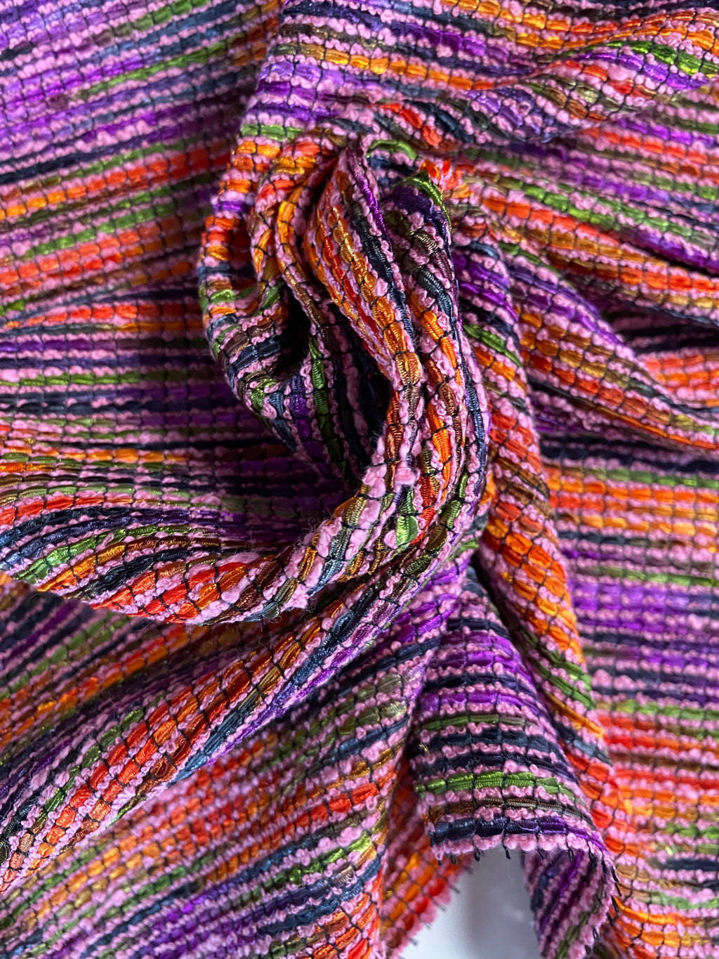 123MX. Tweed bouclé. Flammé