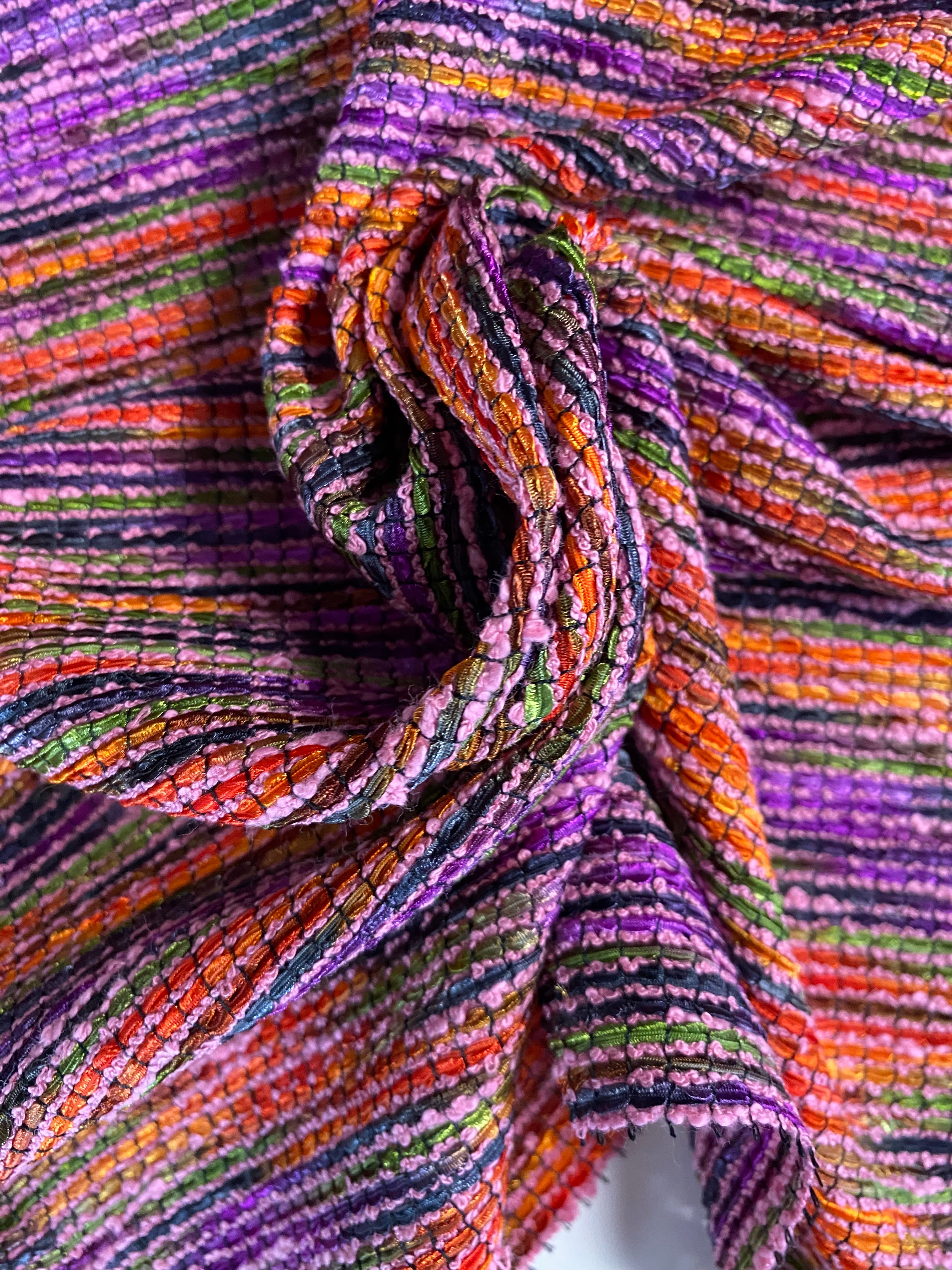 123MX. Tweed bouclé. Flammé