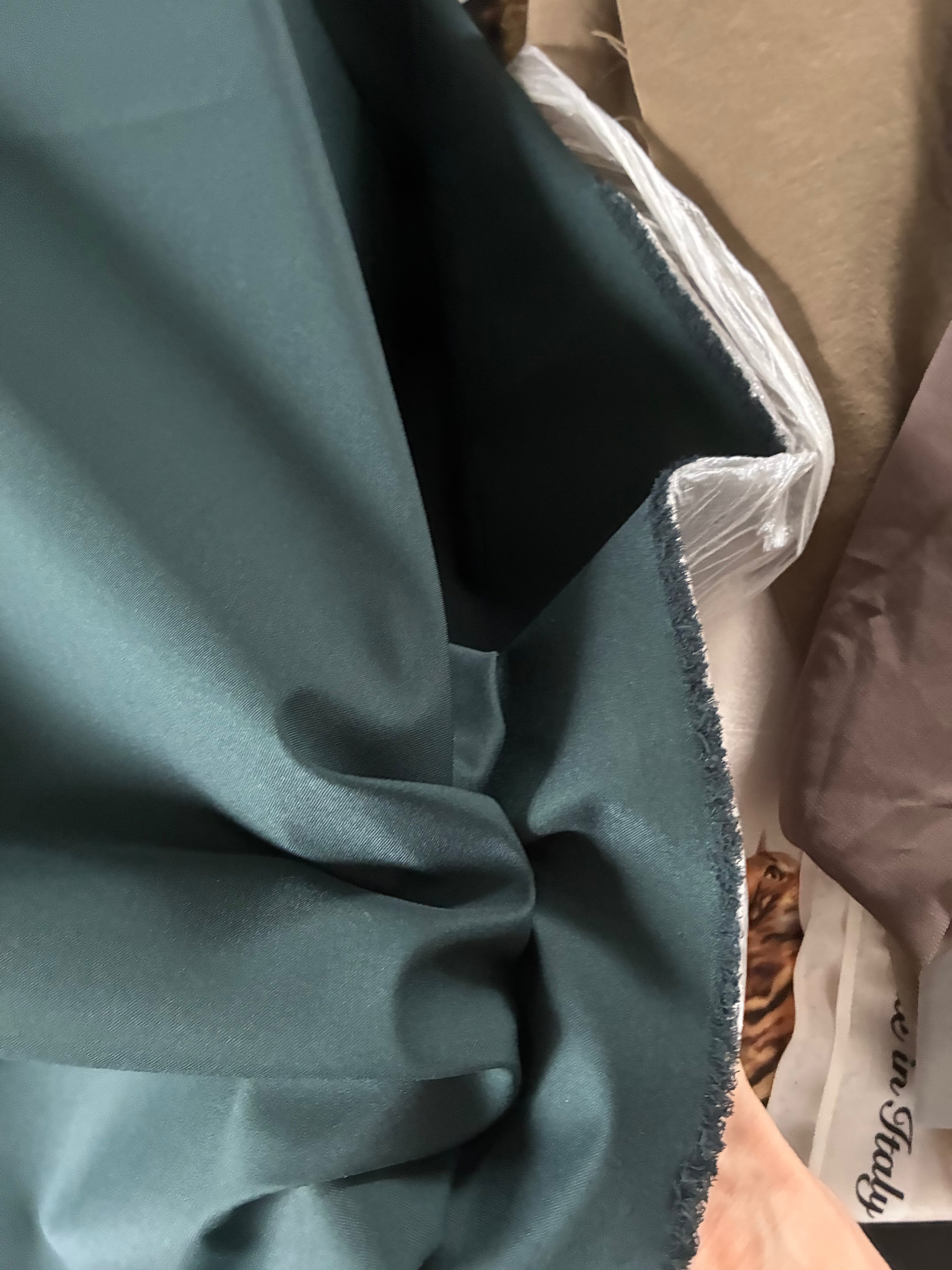 1311WLP. Water-repellent wool blend. Coupon 2.6m.