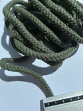 1024ACC.Weaved cord. 8mm. Khaki green.