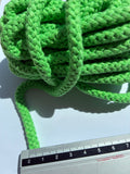 1026ACC. Weaved cord. 8mm. Intense green.