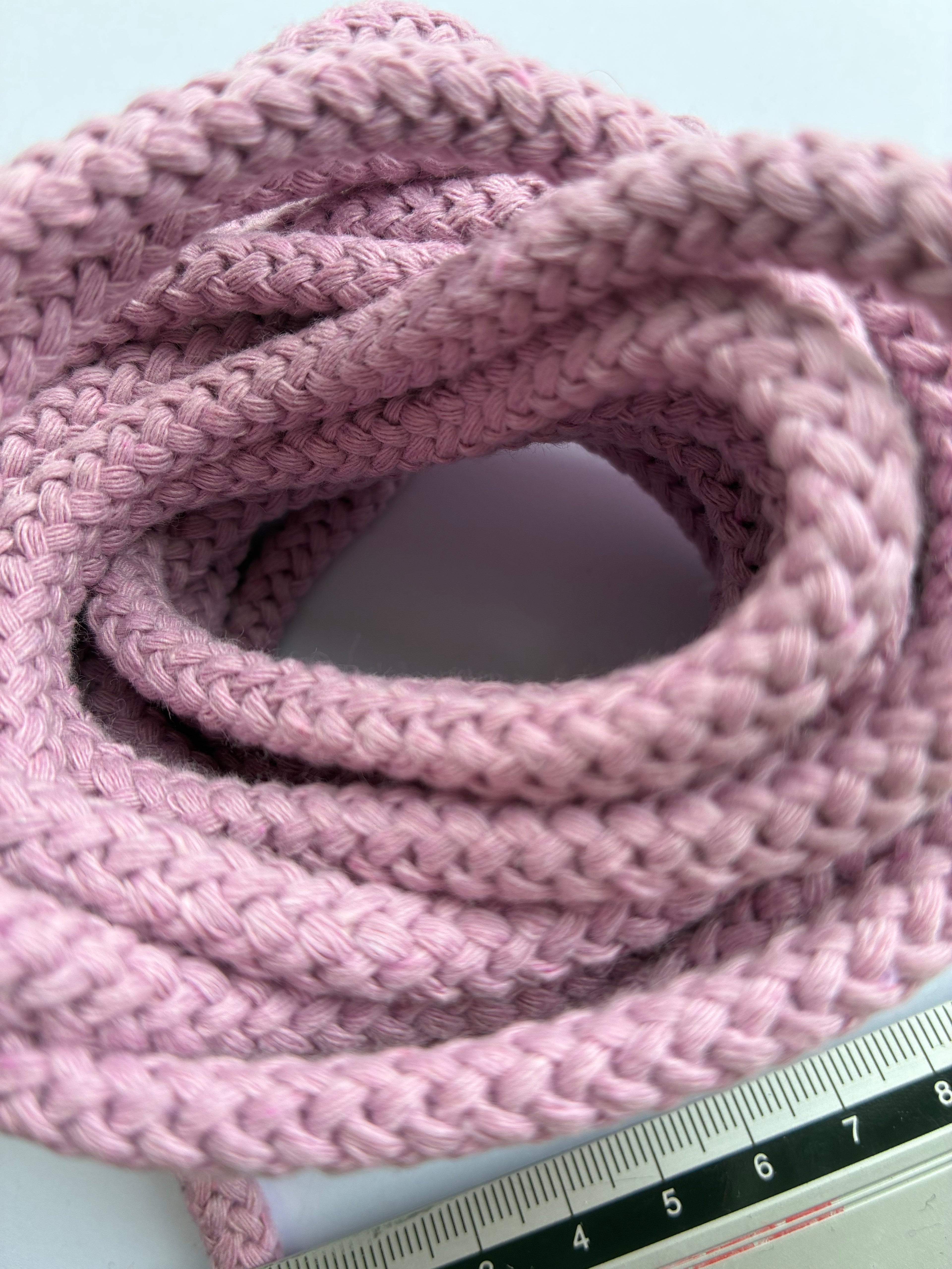 1029ACC.  Weaved cord. 8mm. Lavender.