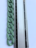 1106ACC. Decorative chain. Plastic. 20mm. Green.